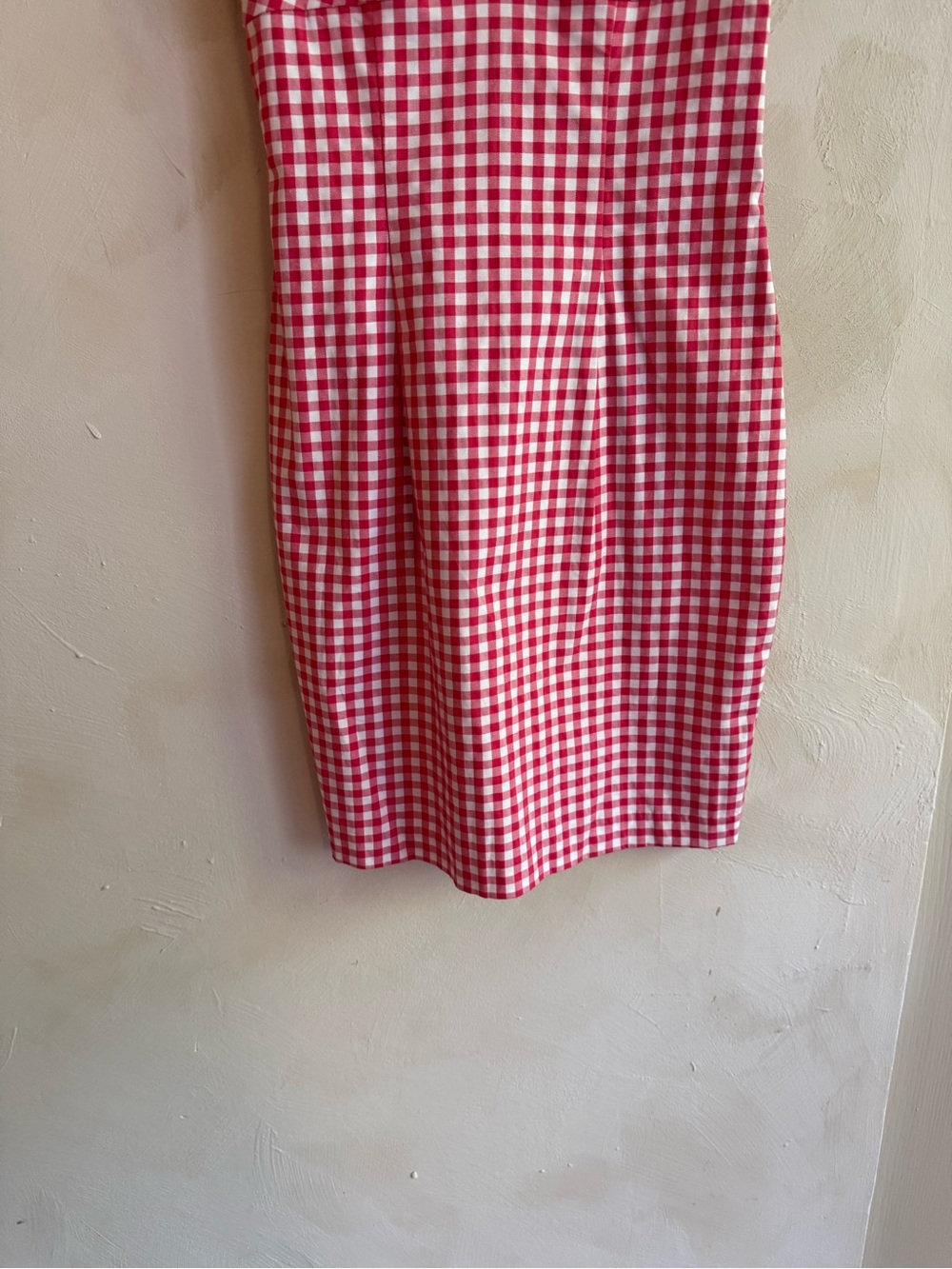 Guess Los Angeles | Red Gingham | Mini Dress Sweetheart | Sz 2 - Picture 6 of 13